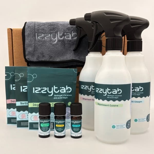 Coffret Izzytab avec ses trois huiles